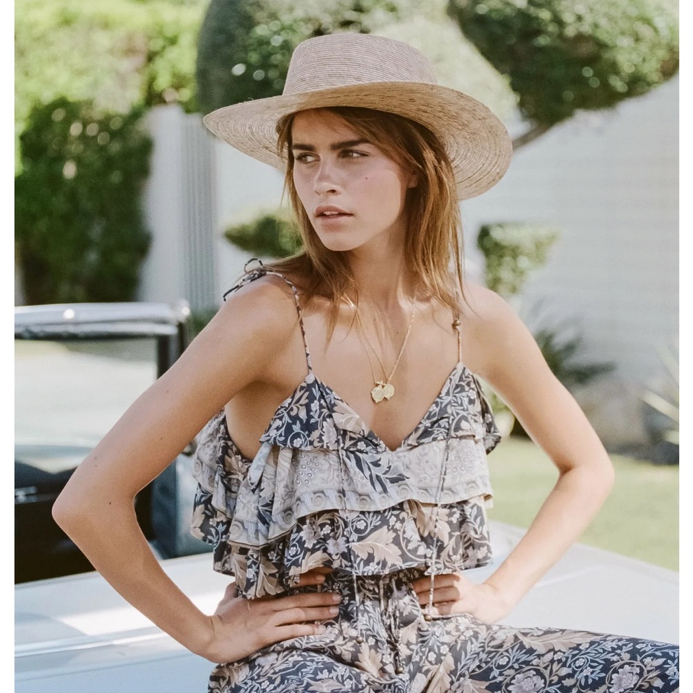 Spell & The Gypsy Collective Oasis Cropped Cami in Nightshade